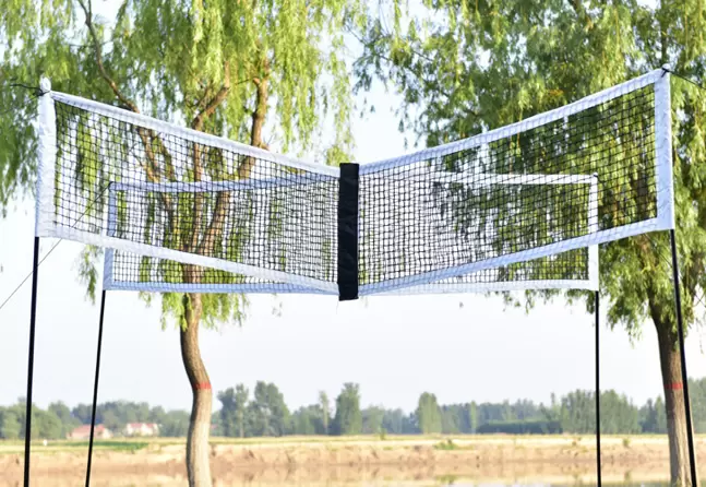 실내 배구 훈련용 네트 (표시 포함)