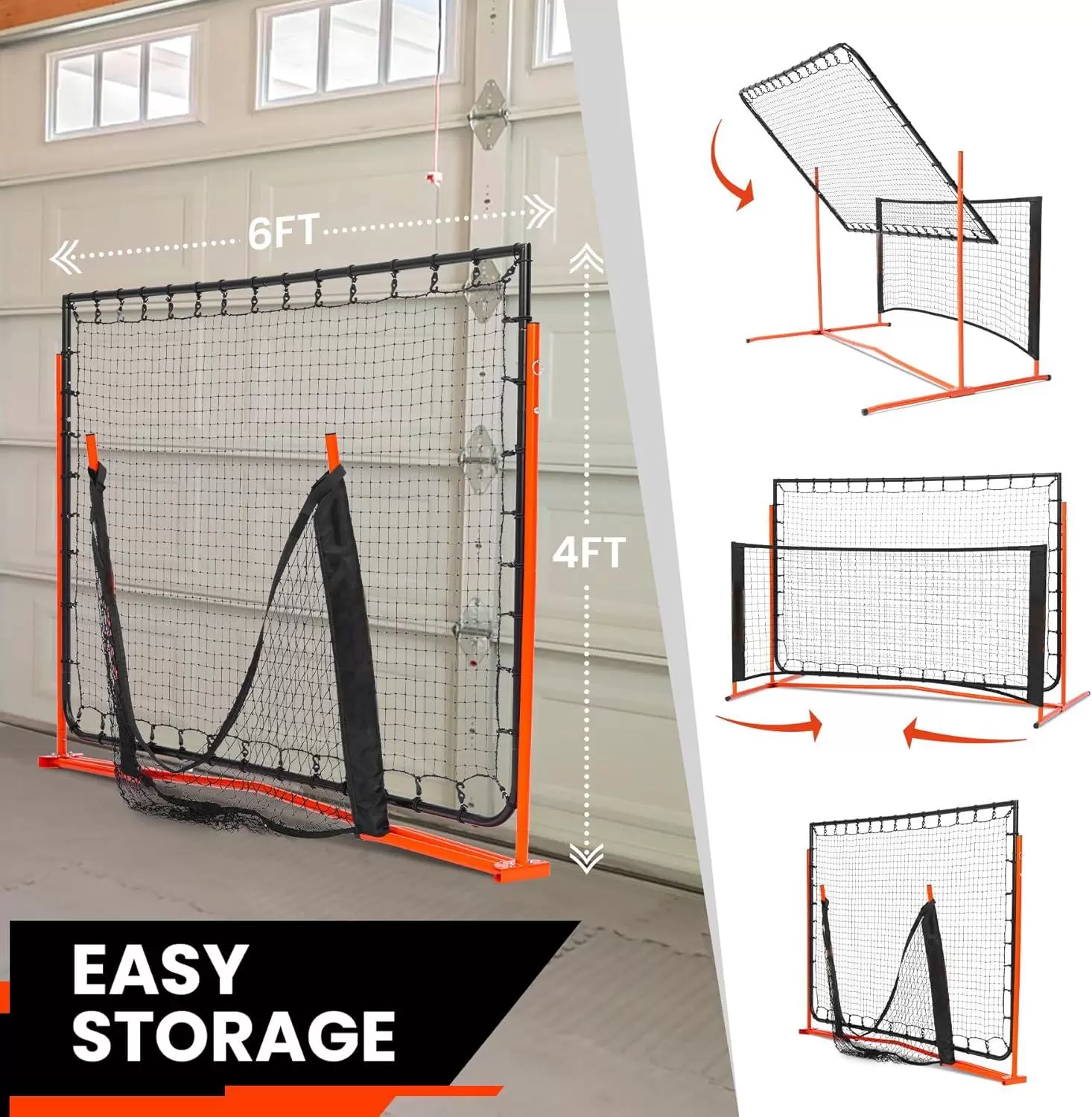 6*6ft 2-in-1 스틸 튜브 피클볼 IV