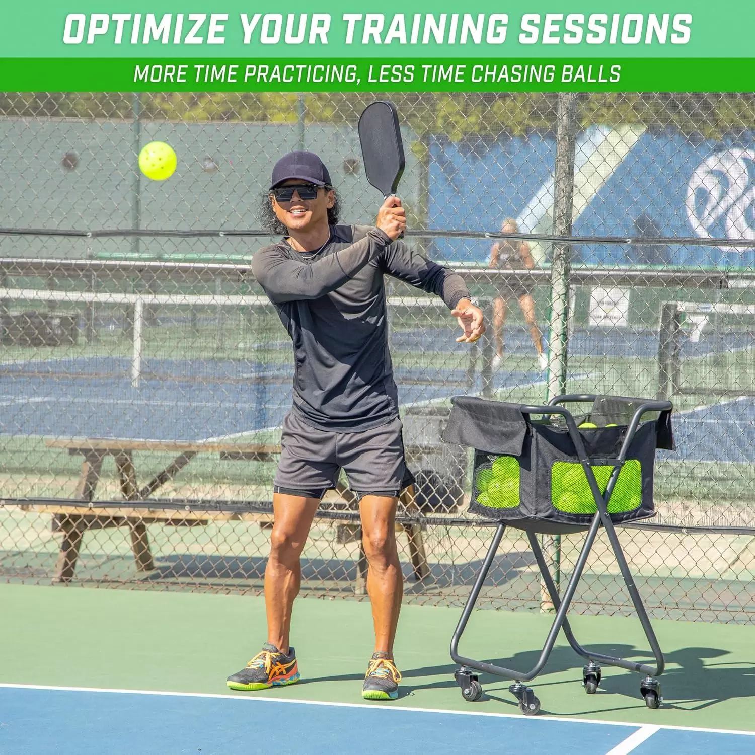 피클볼/테니스 훈련용 보관 카트