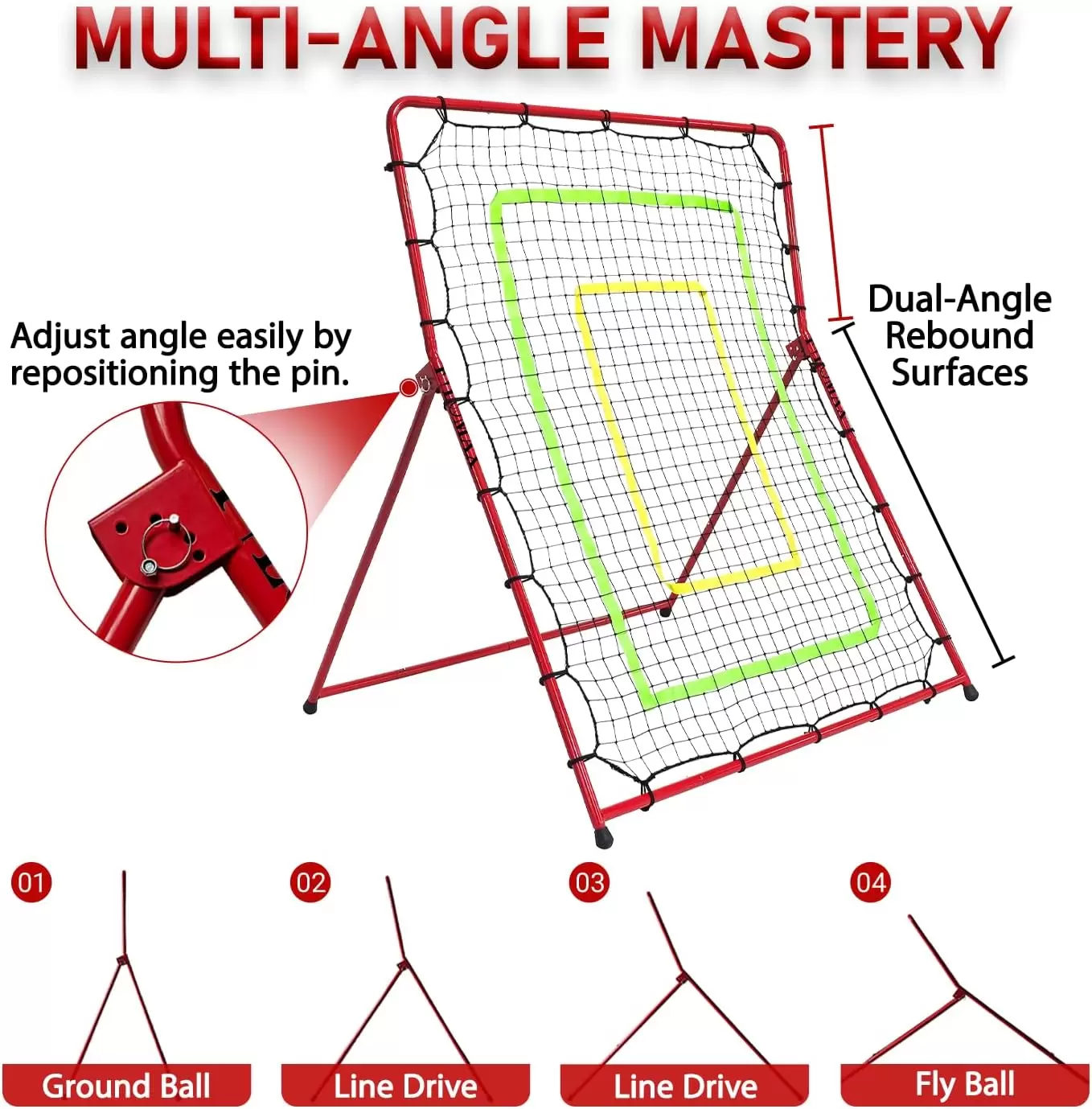 2-1 사이즈 변환 가능 다용도 스포츠 리바운드 네트 II
