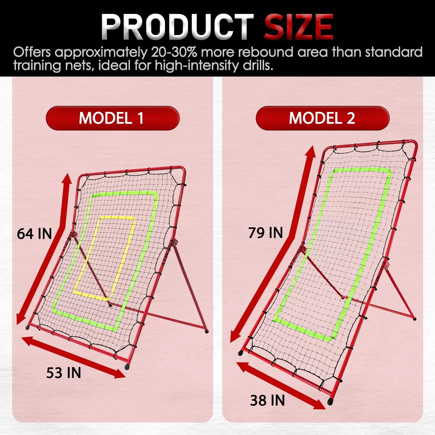 2-1 사이즈 변환 가능 다용도 스포츠 리바운드 네트 II