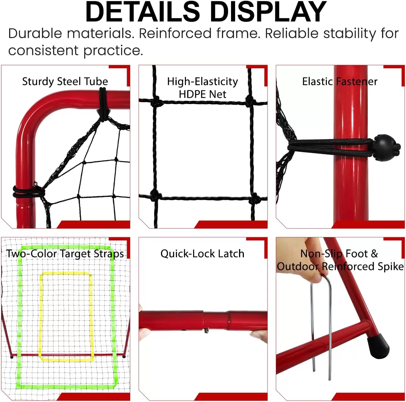 2-1 사이즈 변환 가능 다용도 스포츠 리바운드 네트 II