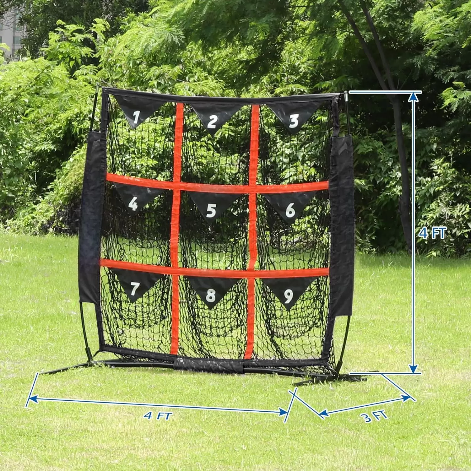 4x4피트 9홀 야구 연습 네트