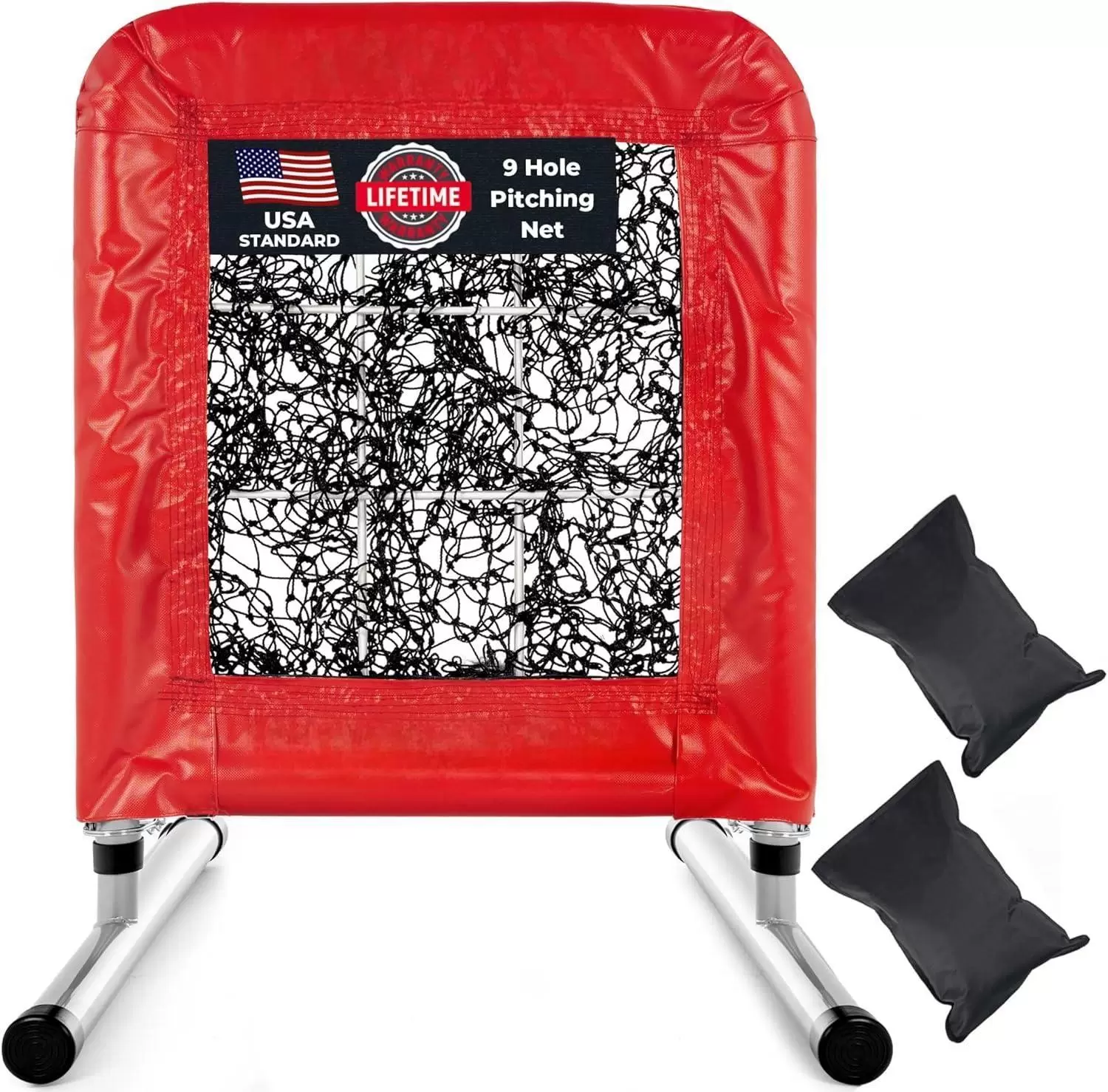 9홀 프로 스타일 야구 및 소프트볼 투구 네트