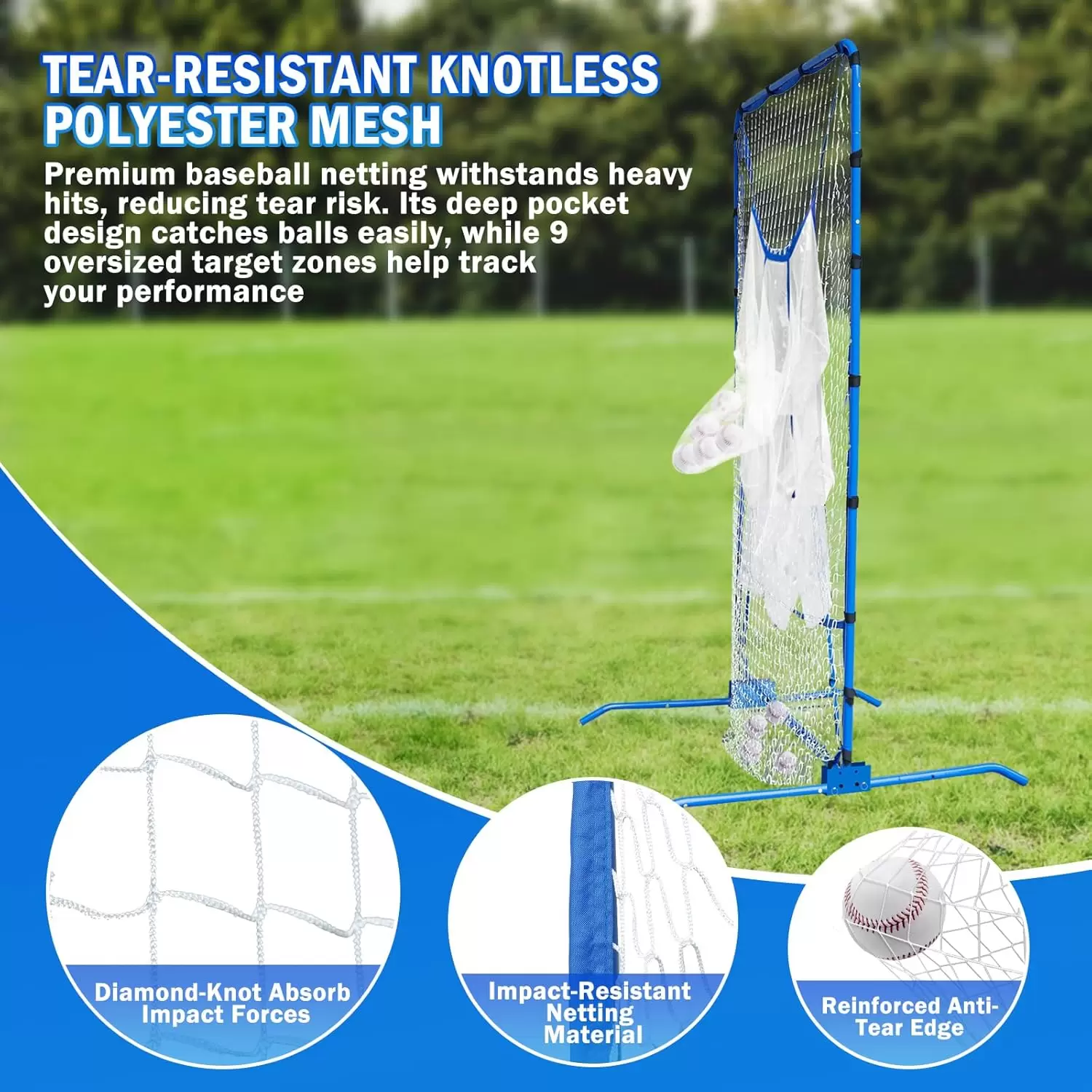 야구 및 소프트볼 9홀 피칭 네트