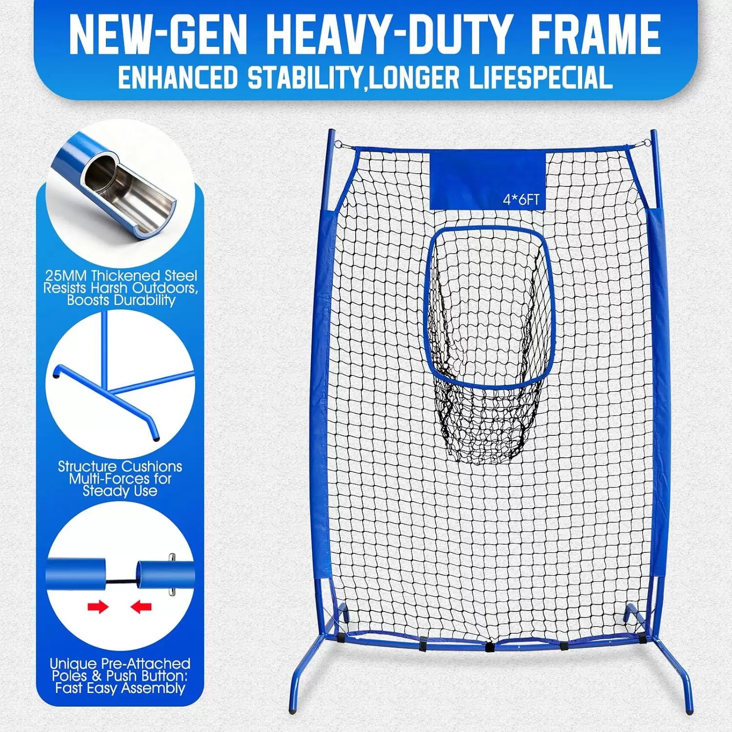 럭비 던지기 연습용 네트 I