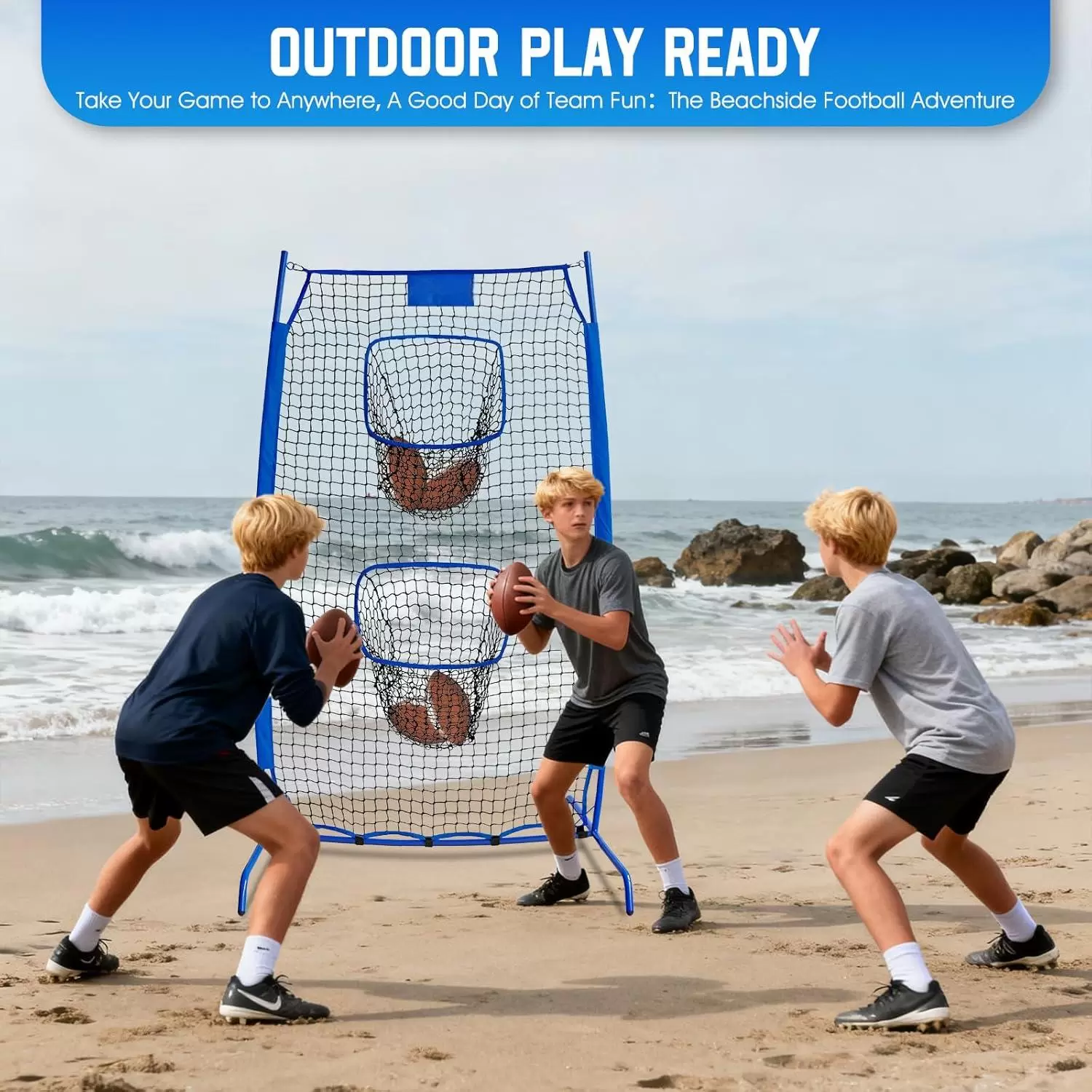 럭비 던지기 연습용 네트 II