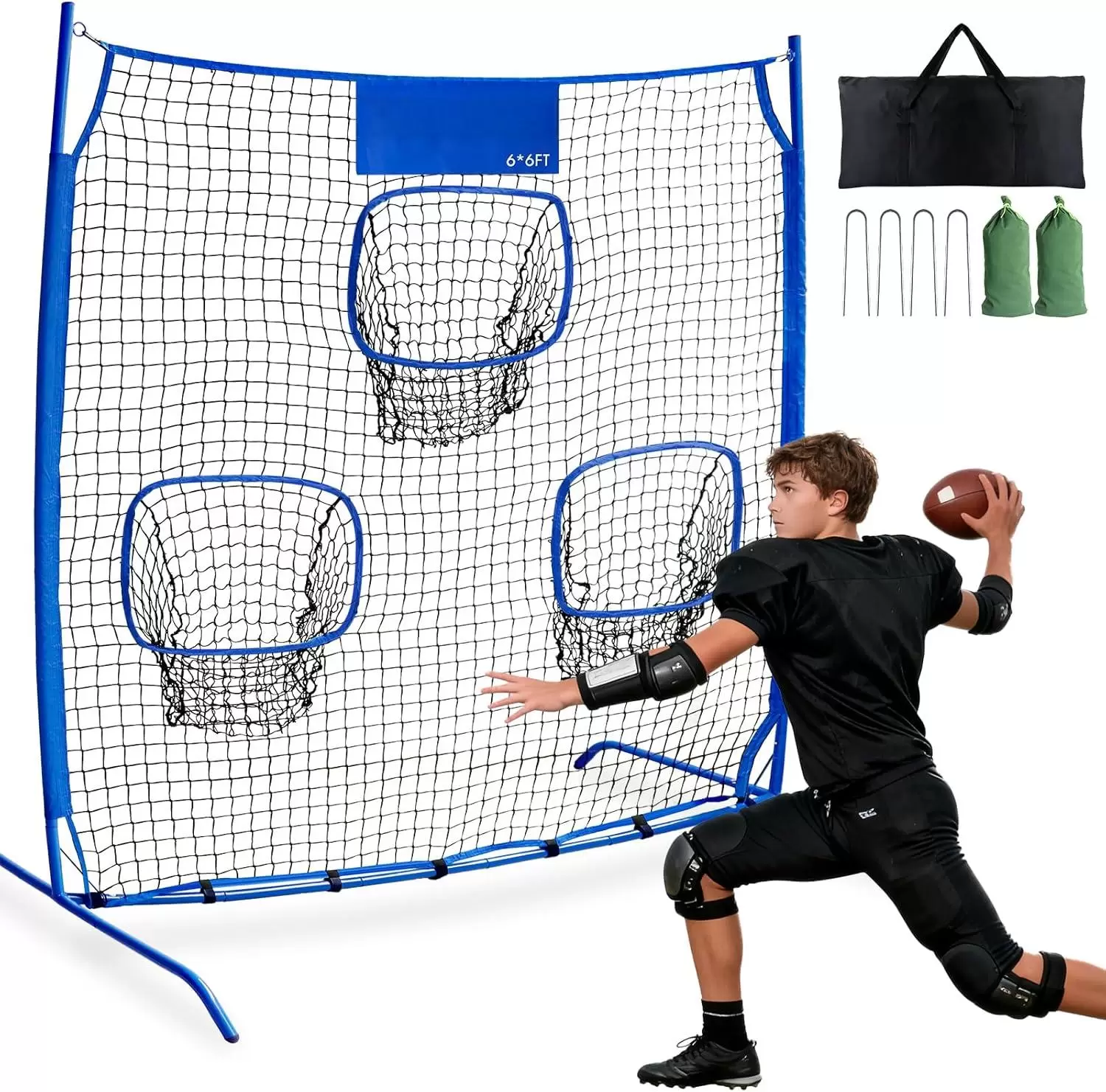 럭비 던지기 연습용 네트 III