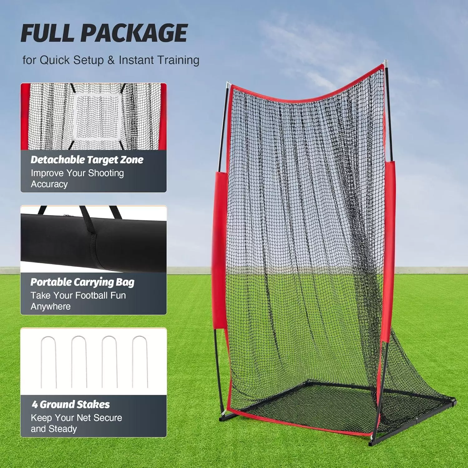 4x7피트 럭비 연습용 네트